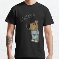Plus Size S-3XL Chill Guy Printed T-shirt Men's Tops Fashion Clothes Tees - Men's Summer Cotton Graphic Tee S įvairiaspalvis