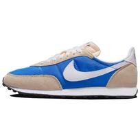 Nike Waffle Trainer 2 Retro Klasikiniai Audinio Amortizacija Neslystantys Dėvėti Atsparūs Žemi Bėgimo Bateliai Vyriški sportbačiai Mėlyni Smėlio spalvos DH1349-400 41