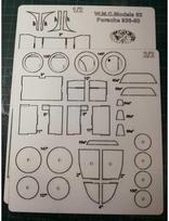 Wmc Models WMC Porsche 936-80 sportinis automobilis, lazeriu pjautas iš faneros rėmas 1/25