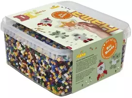 Hama Beads Hama - BIO midi - 15 000 vnt. + 1 žvaigždutės formos lėkštė kibire (371900)