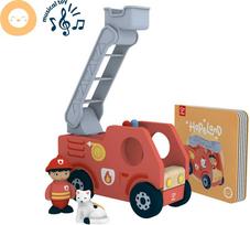 Hape - Riaumojanti gaisrinė mašina su garsu (87-3440)