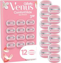 Venus – „ComfortGlide Spa Breeze“ skutimosi peiliukai – rožiniai/balti – 12 vnt.