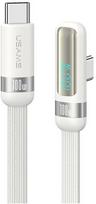 Kabelis USAMS US-SJ653 PD 100W USB-C/USB-C baltos spalvos