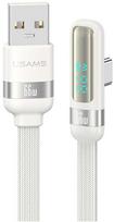 Kabelis USAMS US-SJ651 USB-A/USB-C baltos spalvos