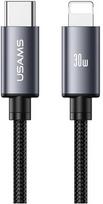 Kabelis USAMS U91 30W USB-C į Lightning 1m tarnish