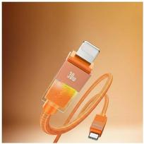 Kabelis USAMS U93 30W USB-C to Lightning 1.2m oranžinės spalvos