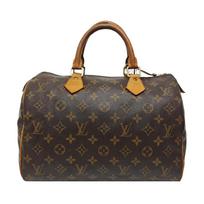 [Pre-Owned] Speedy 30 Elegant Compact Fashionable Commuter Classic Monogram Coated Canvas With Leather Trim Pillow Bag - Fair #BWO76R ONE SIZE
