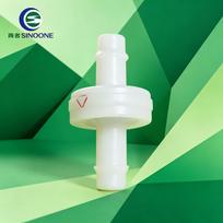 Liquid Check Valve1/4  PVDF Body Ozone FKM Diaphragm Check Valve Low Permeability and Leak-free One-way Sealing Ozone Resistant PVDF
