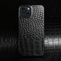 Originalios Odos Telefonų Dėklai iPhone 17 16 15 Pro Max 11 12 13 14 XR XS Max Telefonams Capa Prabangus Krokodilo Rašto Verslo Dangtelis Coque IP X or XS juoda