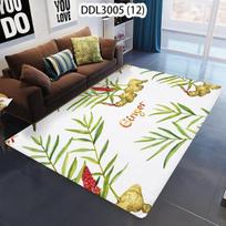 Gėlių lapų kilimėliai miegamajam Svetainės kilimėlis Svetainės kilimėlis Didelio ploto kilimėlis Grindų kilimėlis Kambaryje Tamsiai mėlynas kilimas 80x120cm