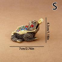 Feng Shui Toad Money Lucky Fortune Wealth Chinese Frog Toad Coin Home Office Decoration Lucky Gifts Tabletop Ornaments