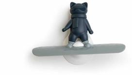 Ototo - Chill Cat Squeegee - prislopintos pilkos ir tamsiai mėlynos spalvos - kompaktiškas