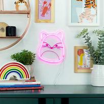 Fizz Creations „Squishmallows“ – „Fifi“ neoninis sieninis šviestuvas – rožinis