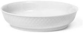 Lyngby Porcelæn - Rhombe Baltas desertinė lėkštė 16 cm