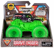 Monster Jam 1:43 sunkvežimis su šviečiančiais ratais - Grave Digger
