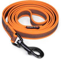 „WalkFit“ – neslystantis pavadėlis sekimui su rankena – oranžinis – 20 mm x 5 m