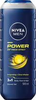 Nivea - vyrams - dušo želė "Power Refresh", 500 ml