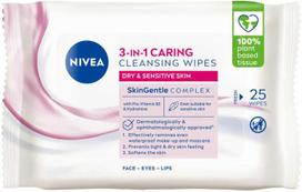 Nivea - Caring valomosios servetėlės - 25 vnt.