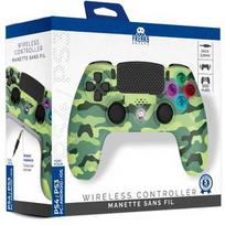 Freaks And Geeks - Wireless Controller for PS4 with 3,5mm jack slot - LED-Žalias Camo