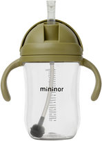 Mininor Global Aps „Mininor Global“ – šiaudinis butelis iš tritano, 330 ml – samanų žalias (14253)