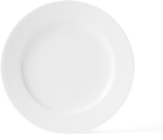 Lyngby Porcelæn - Rhombe Baltas desertinė lėkštė - Ø21 cm
