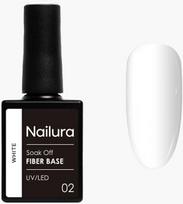 Nailura - Pluošto bazė - Balta - 10 ml