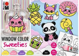 Marabu - Fun Fancy Sweeties dažai 6x25ml + motyvas (822504)