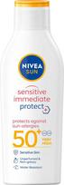 Nivea jautriai odai skirtas „Immediate Protect“ apsauginis losjonas nuo saulės ir alergijos SPF 50+, 200 ml