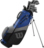 Wilson – 1200 TPX grafito golfo komplektas su 10 lazdų ir krepšiu – mėlynas