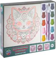 „Moxy“ akvarelės paveikslų kawaii rinkinys – katė