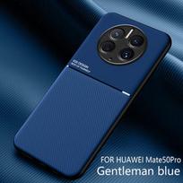 For Huawei Mate 50 50 Pro textured magnetic four-corner full coverage shockproof and drop-resistant phone case For Mate 50 mėlyna