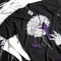 Ken Kaneki  Tokyo GhoulManga Strip Horror Anime Black Shirt Unisex T-Shirt XXXL
