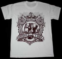 SYSTEM OF A DOWN ELEPHANT S.O.A.D. T Shirt White Unisex S-5XL 1V0627 Unisex T-Shirt XL