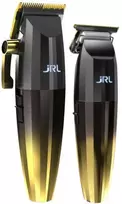 Rinkinys JRL 2in1 kirpimo mašinėlė + žoliapjovė su įkrovimo stotele auksinė