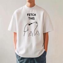 Funny Fetch This Dog Humor Pet Lover Cool Dog With Sunglasses Animal Tee T-Shirt S