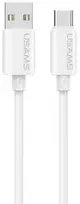 Kabelis USAMS U98 3A Silicone Fast Charging USB-C baltos spalvos