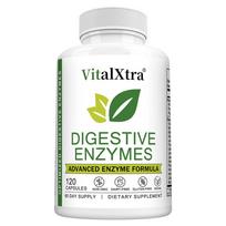 Digestive enzymes support the digestion of proteins, carbohydrates, fiber, and dairy products. 120 capsules. 120 Capsules