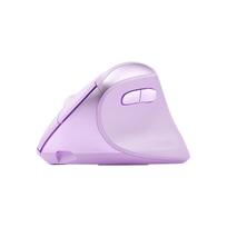 B.O.W Wireless Bluetooth Dual-Mode Office Mouse, Ergonomic Vertical Mouse for Small And Medium Hands, Purple violetinė