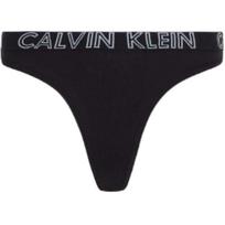 Calvin Klein Letter Mid-Rise Fitted Triangle Underwear Women underwear Black 000QD3636E-001 S gray