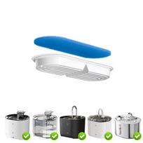 Automatinis cirkuliuojantis katės vandens fontanas su tyliu filtruotu srautu Pack of 4