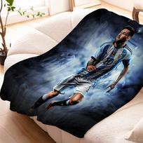 Miegmaišis Messi Šiltas Kelio Lova Vilna Kempingas Individualus Dekoratyvinis Sofa Žiemos Pūkuoti Minkšti Antklodės Karališko Dydžio Mikropluošto Patalynė 75x90cm gray