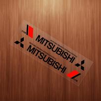 For Mitsubishi Asx Lancer Pajero 4 Outlander 3 Xl l200 EX10 X 2pcs Car body decoration stickers car door scratch blocking decals