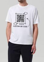 Personalizuotas QR kodas Marškinėliai Nuskaityk mane Brūkšninis kodas Madingas Laisvalaikio Viršus Vyriškas Marškinėlis M