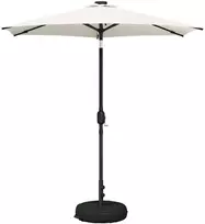 Sodo skėtis su LED šviesomis ir standu 230 x 230 cm Poliesteris