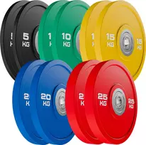 Poliuretaninių (PU) svorio diskų komplektas 150 kg - UpForm