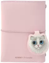 Notebook + pen Set 2-in-1 Nimmy New Big-Eye Cute Pets 2.0 Cat rožinės spalvos