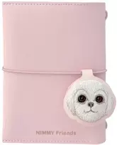 Užrašų knygelės ir tušinuko rinkinys 2-in-1 Nimmy New Big-Eye Cute Pets 2.0 Dog rožinės spalvos