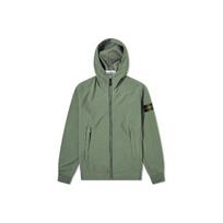 Stone Island logotipas su pleistru, su gobtuvu, ilgomis rankovėmis, užtrauktuku, vyriškos striukės, karinio stiliaus žalia 721540927-V0058 L