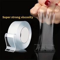 Nano Tape Super Strong Double-Sided Adhesive Tape Transparent Reusable Waterproof Tapes Heat Resistance Bathroom Home Decoration