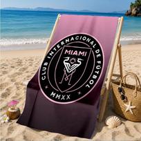 Inter Fc Emblem Printed Microfiber Beach Towel, Soft And Absorbent, Quick-Dry, Ideal for Summer Travel, Beach Essential, Swimming Pool 70cmx140cm(27x55inch)
